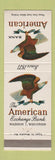 Matchbook Cover - American Bank Madison WI eagle