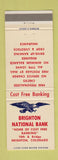 Matchbook Cover - Brighton National Bank Colorado eagle