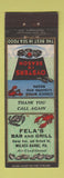 Matchbook Cover - Fela's Bar and Grill Wilkes Barre PA lobster