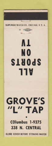 Matchbook Cover - Grove's L Tap