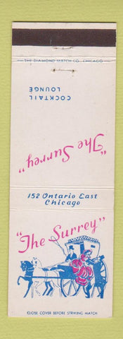 Matchbook Cover - The Surrey Cocktail Lounge Chicago IL