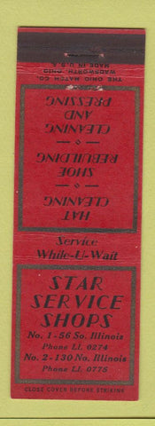Matchbook Cover - Star Service Shops cleaning