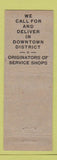 Matchbook Cover - Star Service Shops cleaning