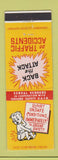Matchbook Cover - Traffic Accidents Safety Serval Vendors OAFB