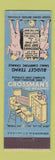 Matchbook Cover - Crossman's Baby Furniture Buffalo NY