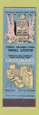 Matchbook Cover - Crossman's Baby Furniture Buffalo NY