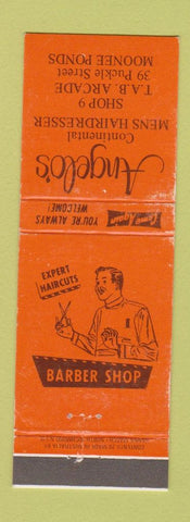 Matchbook Cover - Angelo's Mens Hair Salon Moonee Ponds Australia