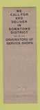 Matchbook Cover - Star Service Shops cleaning