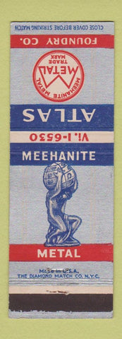 Matchbook Cover - Atlas Foundry Metal Detroit MI