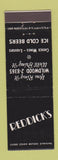 Matchbook Cover - Reddick's Liquor Wildwood NJ