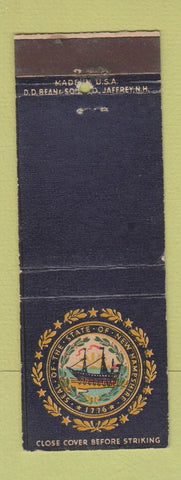 Matchbook Cover - State of New Hampshire NH DD Bean
