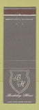 Matchbook Cover - Berkeley House Berkeley CA