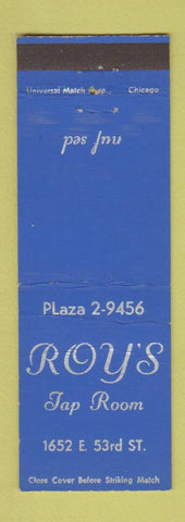 Matchbook Cover - Roy's Tap Room Chicago?