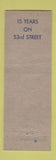 Matchbook Cover - Roy's Tap Room Chicago?