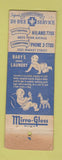 Matchbook Cover - Infant Di Dee Service Diaper Pittsburgh PA Youngstown OH WORN