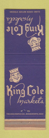Matchbook Cover - King Cole Markets Grocery