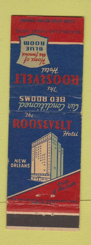 Matchbook Cover - Roosevelt Hotel New Orleans LA WEAR