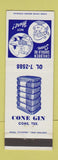 Matchbook Cover - Cone Cotton Gin Cone TX