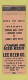 Matchbook Cover - Lee Beer Erie PA  WEAR