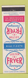Matchbook Cover - Lester K Fryer Beverages Boyertown PA
