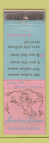 Matchbook Cover - Hamburg Heaven Restaurant New York City WORN