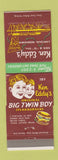 Matchbook Cover - Ken Eddy's Hamburgers Lincoln NE
