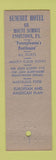 Matchbook Cover - Summit Hotel Uniontown PA