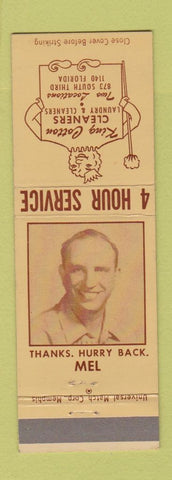 Matchbook Cover - King Cotton Laundry Cleaners Memphis TN