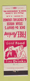 Matchbook Cover - Dick De Graff's Steak House Chicago?