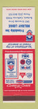 Matchbook Cover - Friendship Inn Holiday Lodge Burbank CA