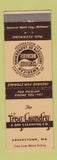 Matchbook Cover - Troy Laundry Dry Cleaning Hagerstown MD