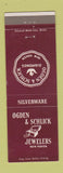 Matchbook Cover - Ogden & Schlick Jewelry New Haven CT
