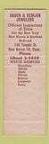 Matchbook Cover - Ogden & Schlick Jewelry New Haven CT