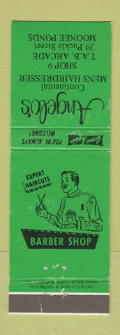 Matchbook Cover - Angelo's Mens Hair Salon Moonee Ponds Australia WEAR