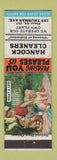 Matchbook Cover - Hancock Cleaners