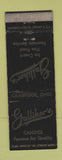 Matchbook Cover - Gulliher's Candy Fountain Cambridge OH WORN