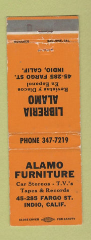 Matchbook Cover - Alamo Furntiure Indio CA Libreria Alamo WEAR