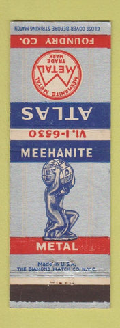 Matchbook Cover - Atlas Foundry Metal Detroit MI
