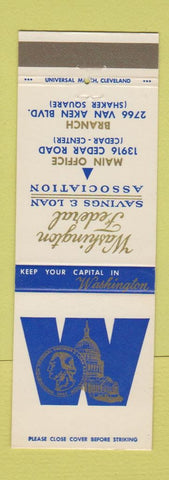 Matchbook Cover - Washington Federal Savings Cleveland OH #1