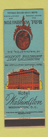 Matchbook Cover - Hotel Washington DC George