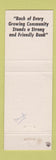 Matchbook Cover - Wolverine State Bank Sandusky Marlette Peck MI