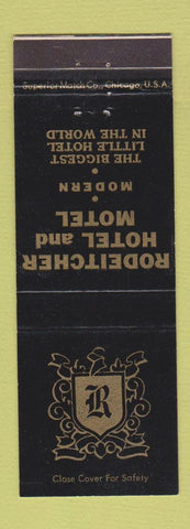 Matchbook Cover - Rodeitcher Hotel Motel Freeland MI
