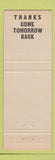Matchbook Cover - Don Molino Bar Wyandotte MI
