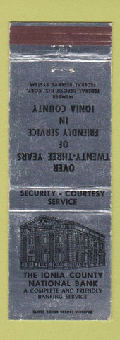Matchbook Cover - Ionia County Bank MI