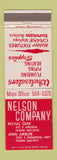 Matchbook Cover - Nelson Plumbing Heating Supply Ann Arbor Royal Oak MI