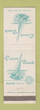Matchbook Cover - Coast Bank Long Beach Garden Grove CA