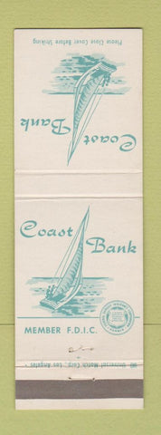 Matchbook Cover - Coast Bank Long Beach Garden Grove CA
