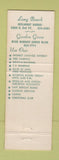 Matchbook Cover - Coast Bank Long Beach Garden Grove CA