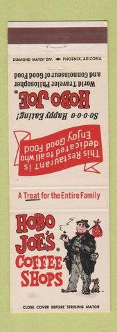 Matchbook Cover - Hobo Joe's Coffee Shops Phoenix Tucson AZ Flagstaff