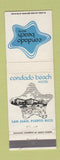 Matchbook Cover - Condado Beach Hotel San Juan Puerto Rico